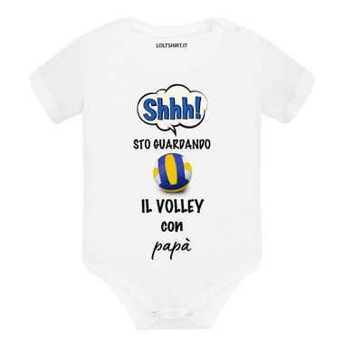 Shh sto guardando il volley con papà Body per bimbi