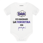 Shh sto guardando la Fiorentina con papà Body per bimbi