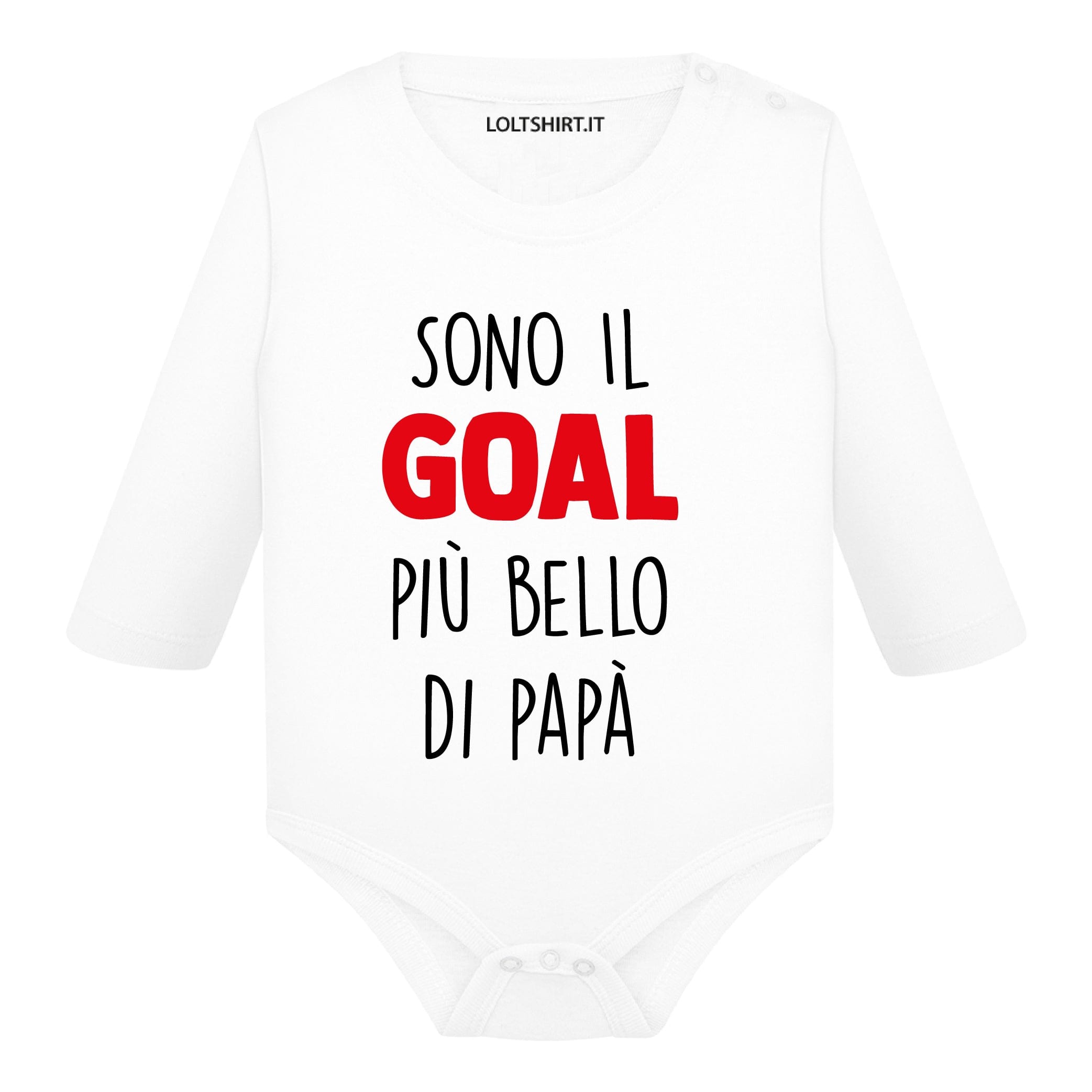 Lol T-Shirt Body per bimbi Sono il goal più bello di papà