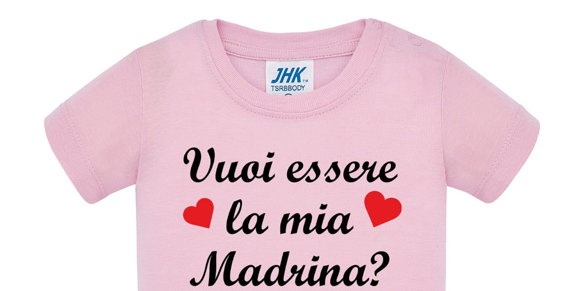 Vuoi essere la mia madrina?  Body Neonato Manica Corta – Lol T-shirt