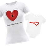 Mamma + Bambino Combo Sei la chiave del mio cuore T-shirt