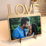 Cornice foto in legno con scritta Love – Idea Regalo San Valentino Espositori per fotografie