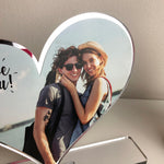 Cuore in plexiglas da tavolo personalizzato con foto - Idea Regalo San Valentino Espositori per fotografie