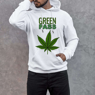 Green Pass Felpa con cappuccio