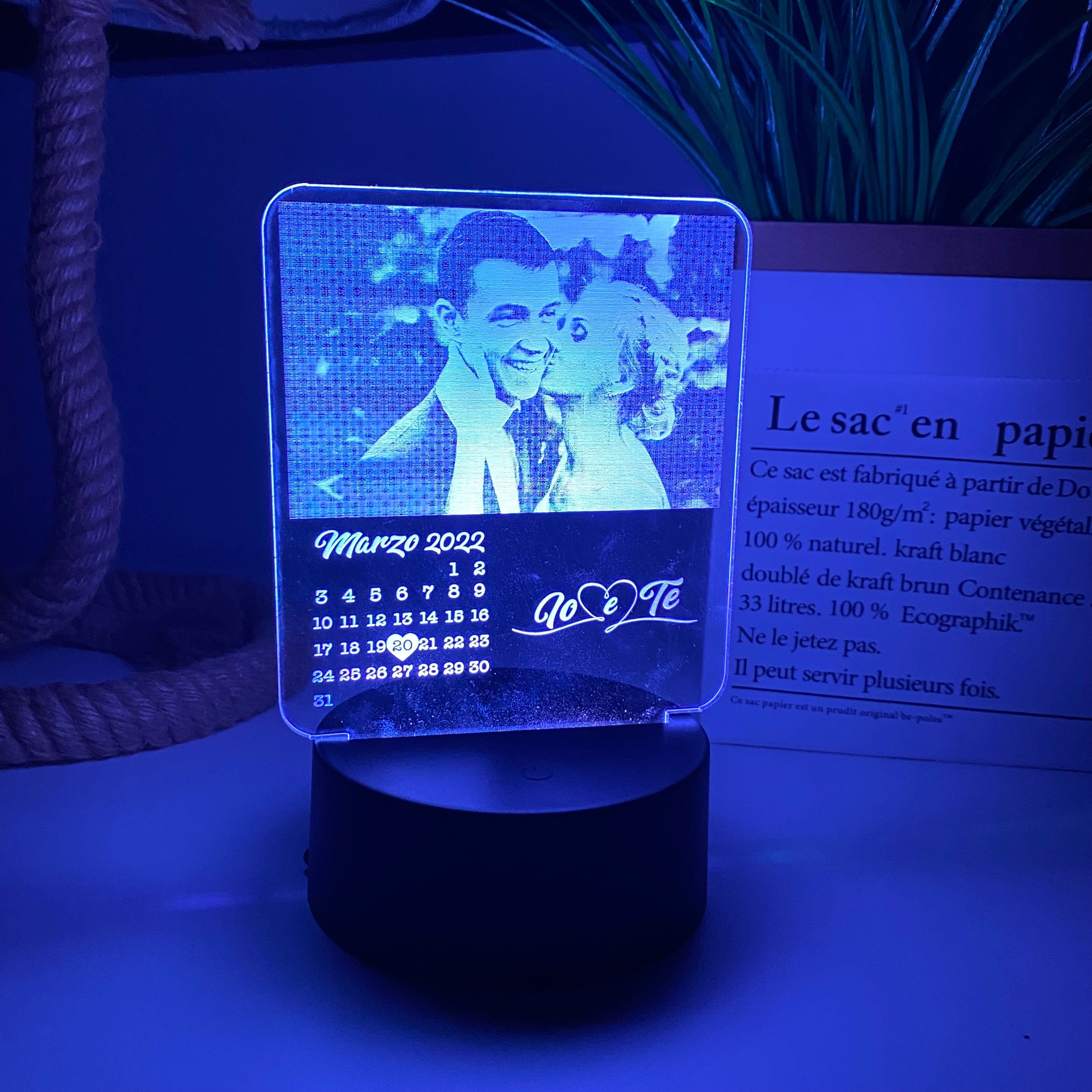 Cornice di famiglia personalizzata con illuminazione a LED!