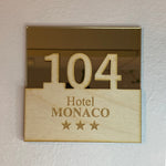 Numeri Camera Hotel/Albergo in plexiglass accoppiato (mod. Auro)