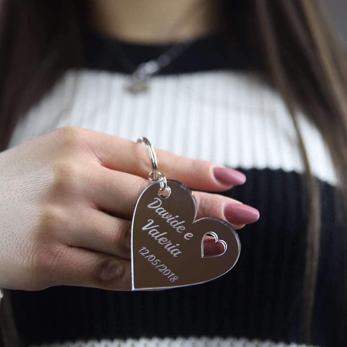 Portachiavi In Legno Casetta - Casa Nuova, Prima Casa, Amore, Famiglia - Foto 8