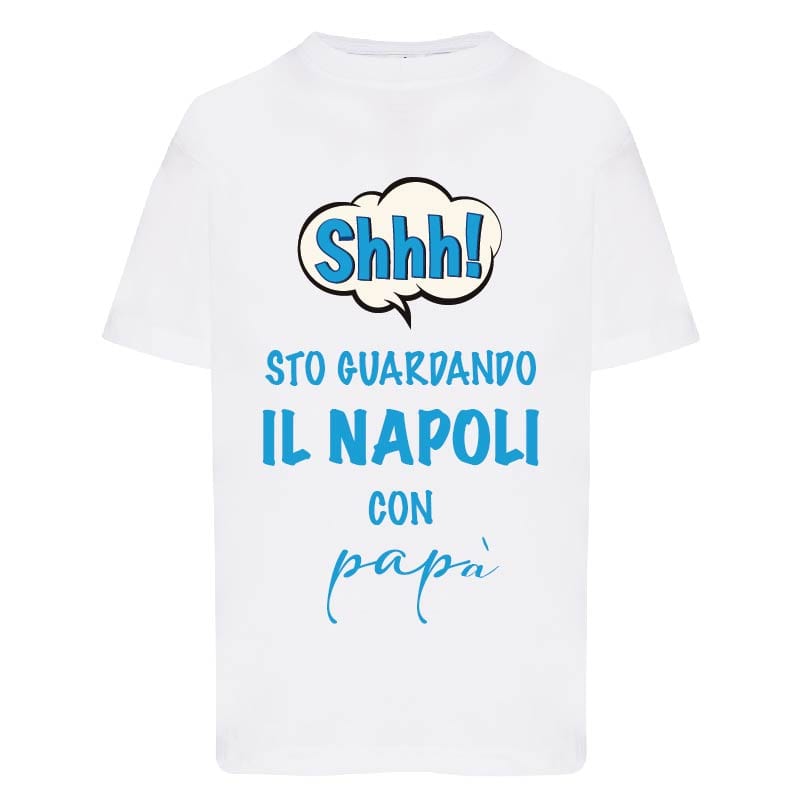Lol T-Shirt 3/4 Anni Shh sto guardando il Napoli con papà