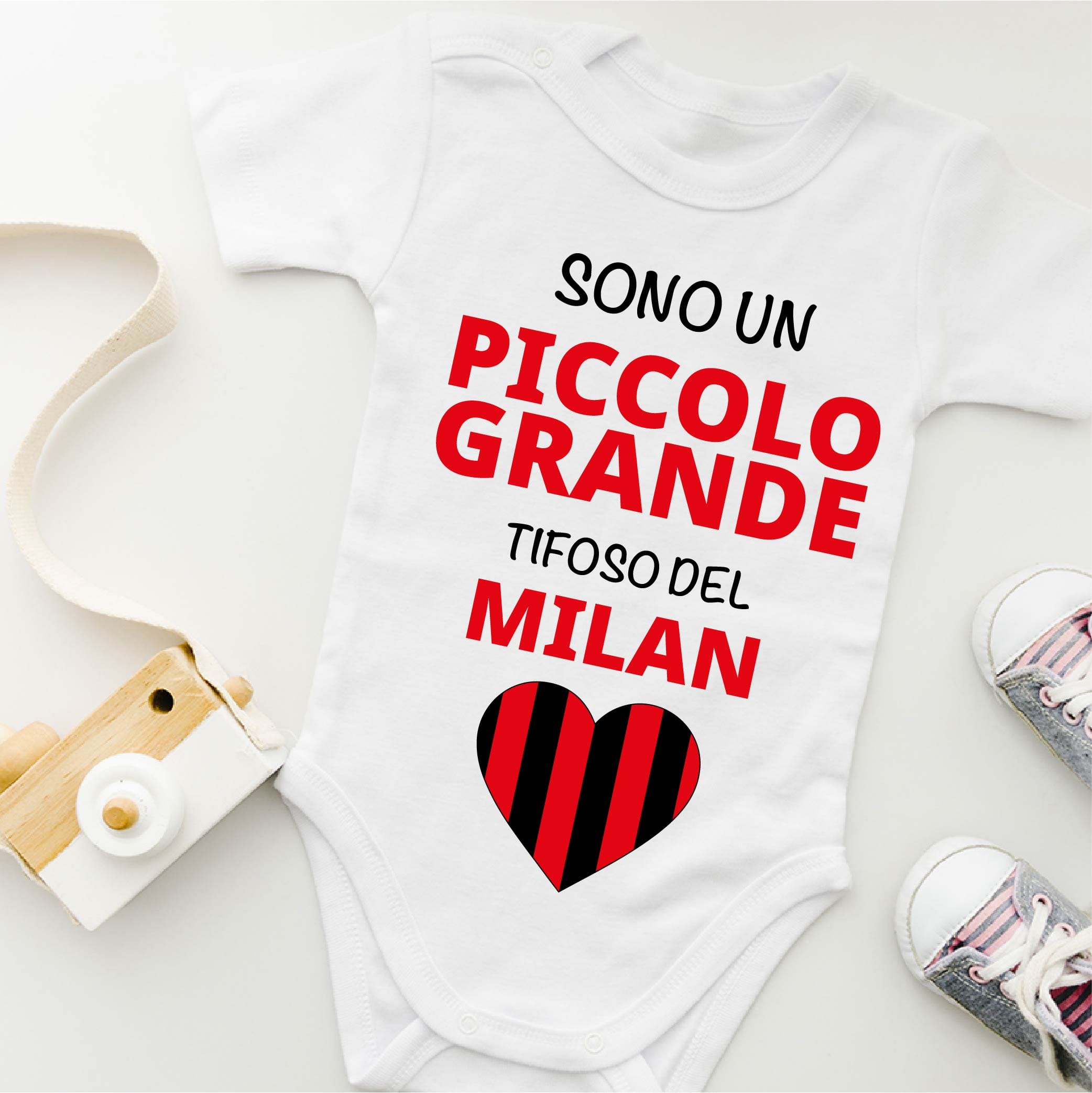 Lol T-Shirt Sono un piccolo grande tifoso del Milan