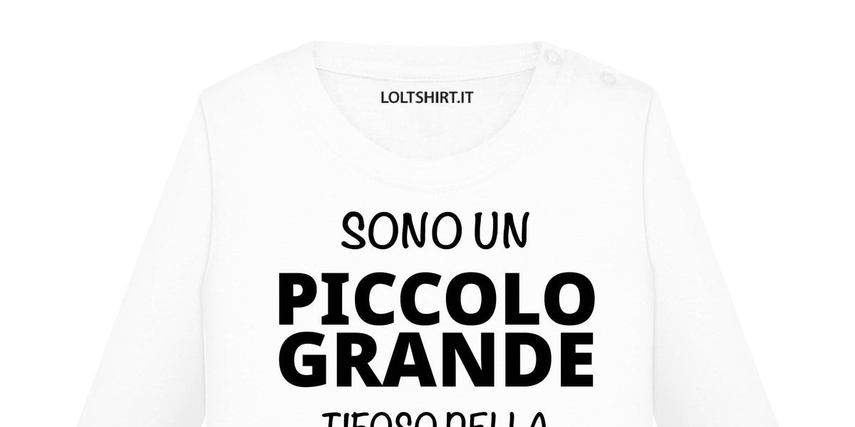 Sono un piccolo grande tifoso della Juventus | Body Neonato Manica Lunga