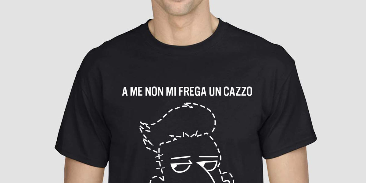 T-shirt Uomo “Annamo a pija er gelato” – Maglietta Divertente e
