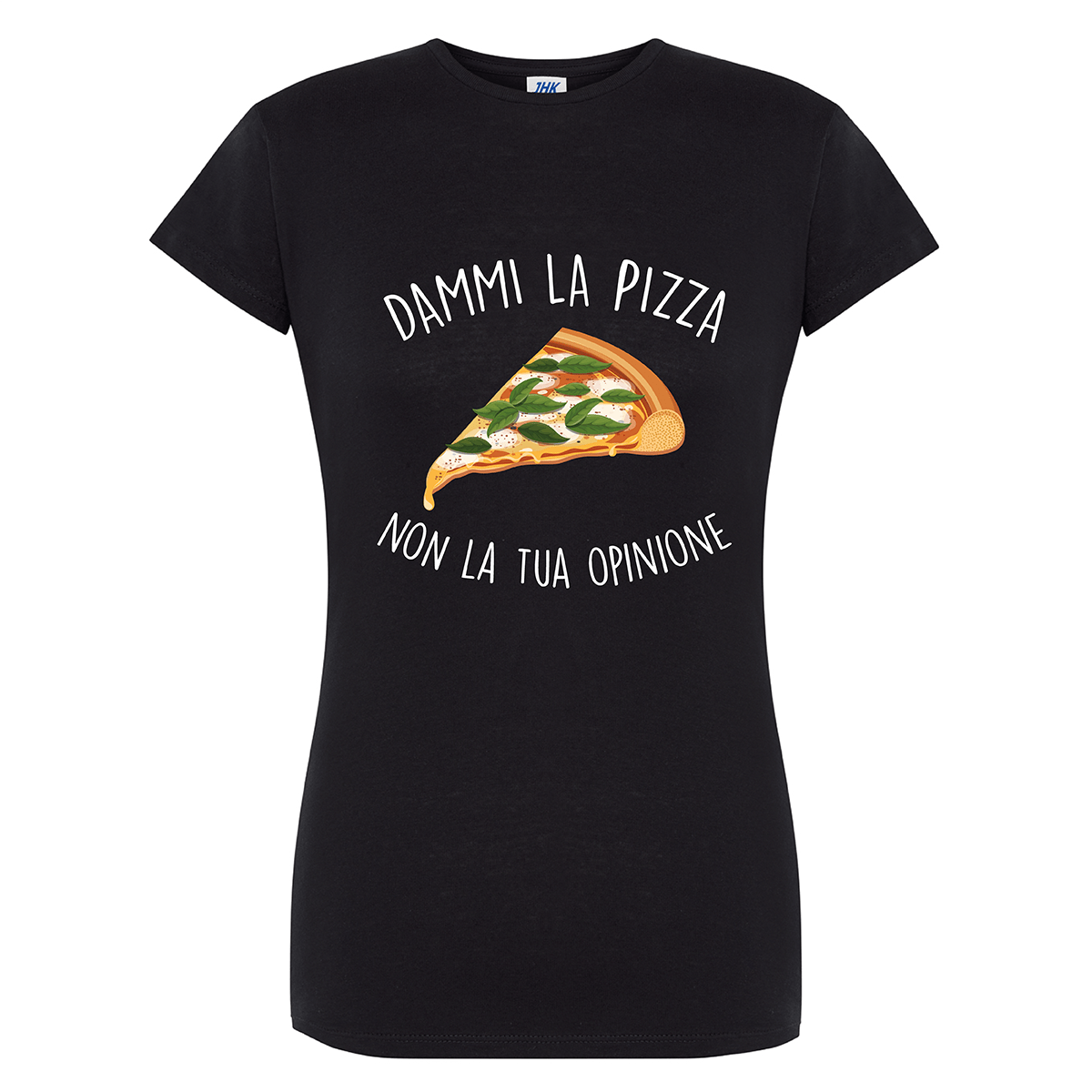 Lol T-Shirt T-shirt s / nero Dammi la pizza non la tua opinione