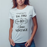 Est. 1982 old 40 Yrs Classic Vintage T-shirt