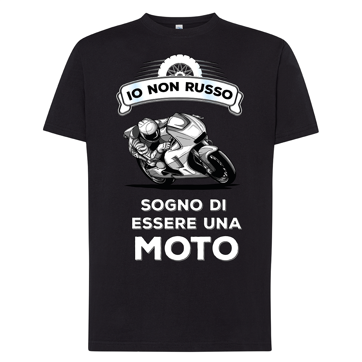 Lol T-Shirt T-shirt S / Nero Io non russo sogno di essere una moto