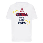 Io tifo Genoa come il mio papà T-shirt