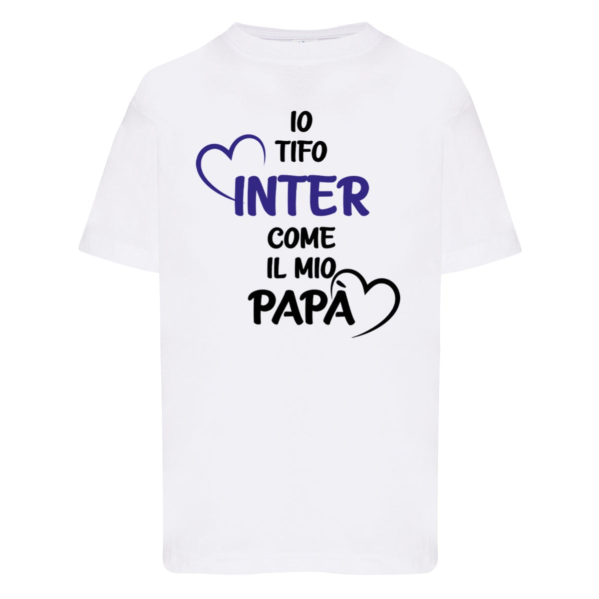 Lol T-Shirt T-shirt 3/4 Anni Io tifo inter come il mio papà