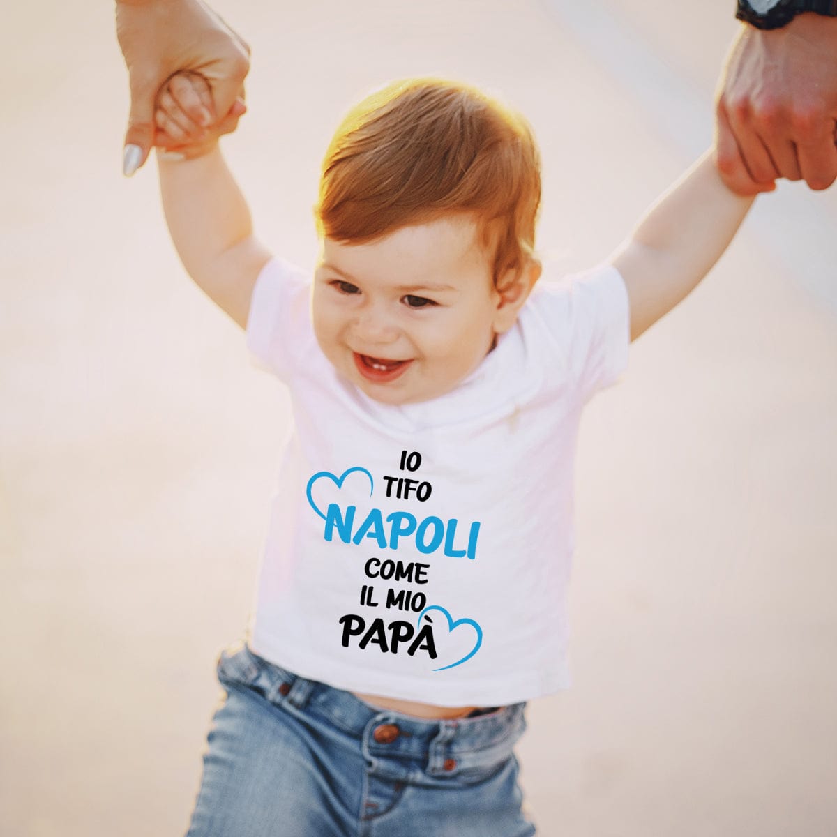 Lol T-Shirt T-shirt Io tifo Napoli come il mio papà
