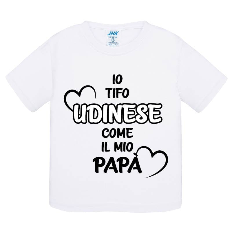 Lol T-Shirt T-shirt 0 anni Io tifo Udinese come il mio papà