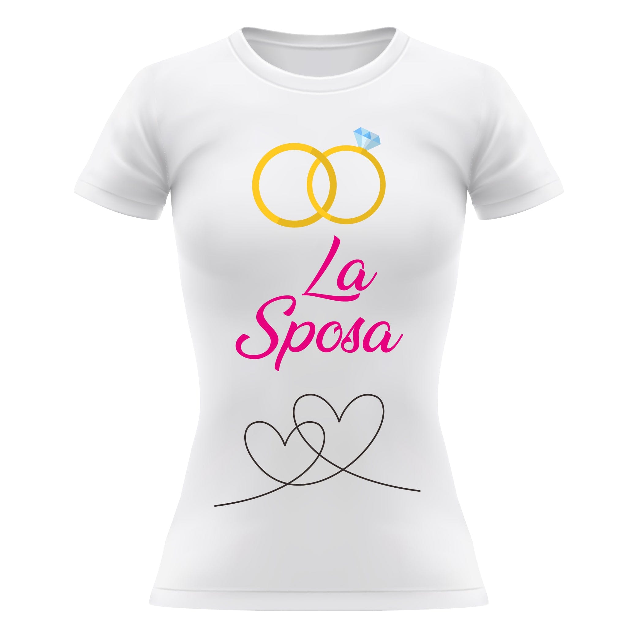 Matrimonio Kit Addio al Nubilato  T-shirt Donna Divertente – Lol T-shirt