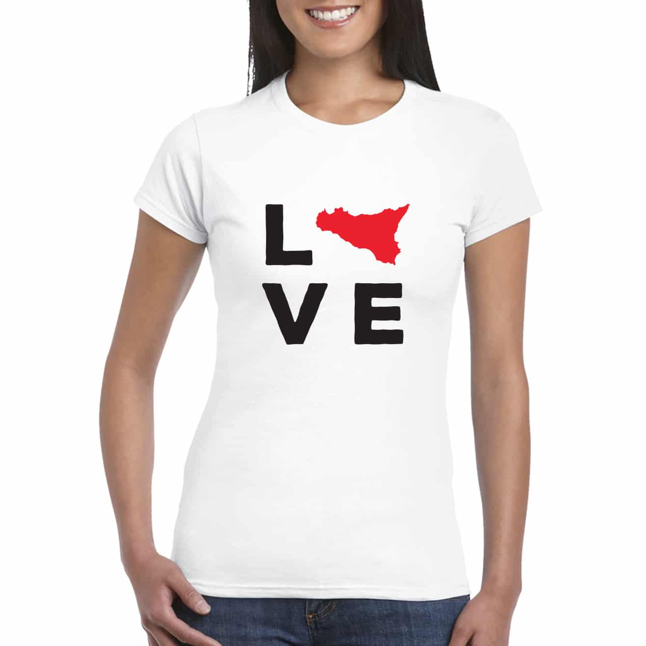 Lol T-Shirt T-shirt S / Bianco Love Sicily