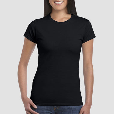 T-shirt nera donna personalizzata
