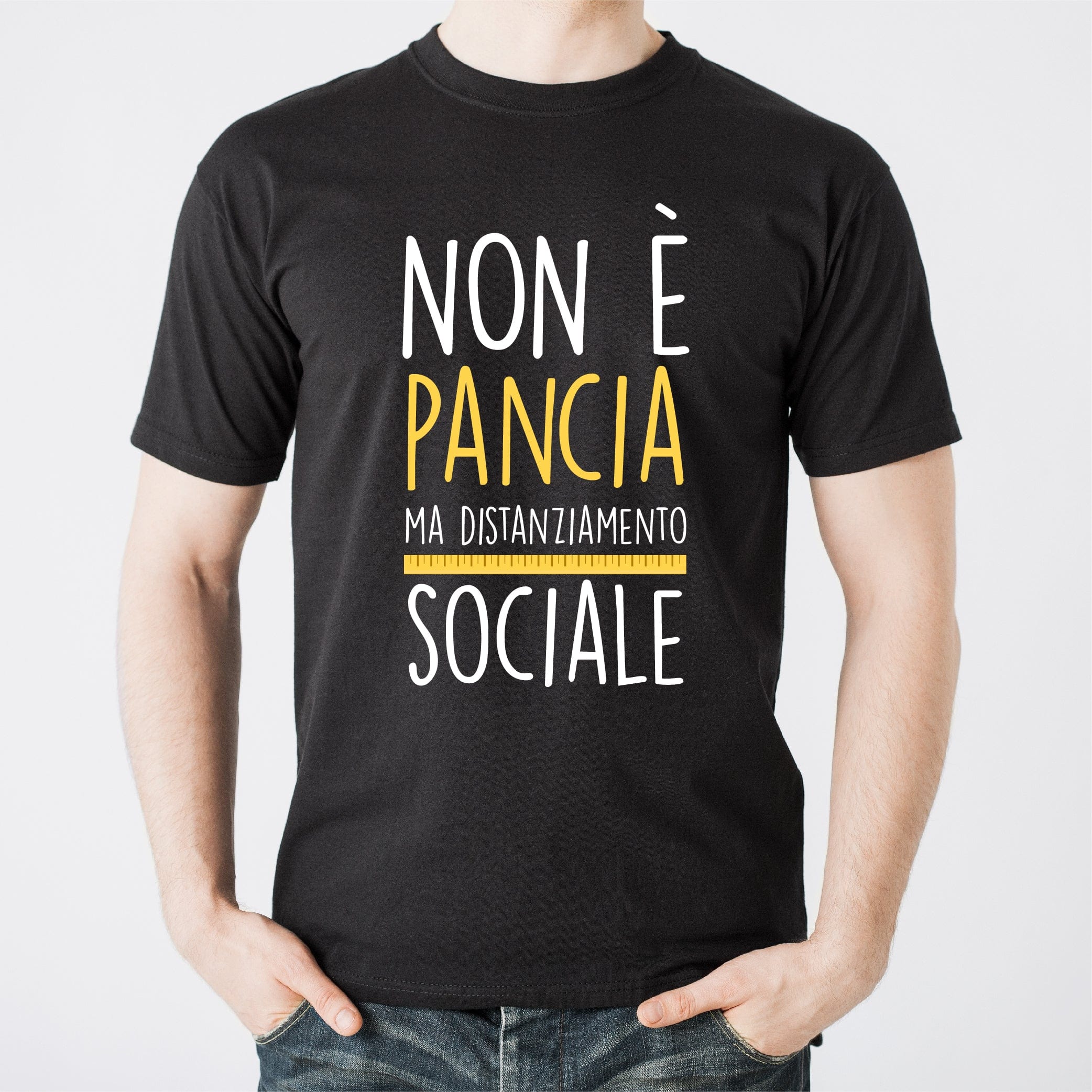 Lol T-Shirt T-shirt Non è pancia ma distanziamento sociale