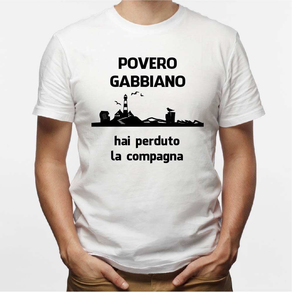 Lol T-Shirt T-shirt Povero Gabbiano hai perduto la compagna