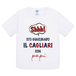 Shh sto guardando il Cagliari con papà T-shirt
