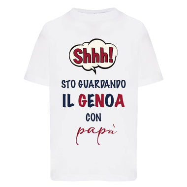 Shh sto guardando il Genoa con papà T-shirt