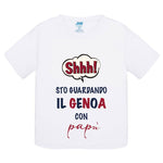 Shh sto guardando il Genoa con papà T-shirt