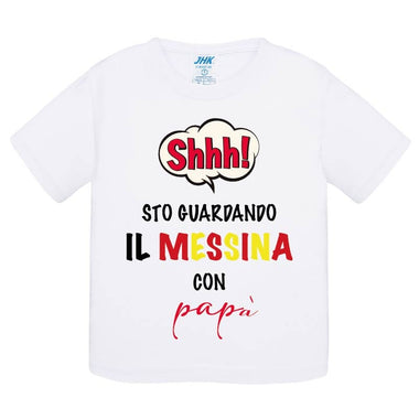 Shh sto guardando il Messina con papà T-shirt