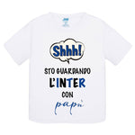 Shh sto guardando l'Inter con papà T-shirt