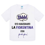 Shh sto guardando la Fiorentina con papà T-shirt