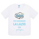 Shh sto guardando la Lazio con papà T-shirt