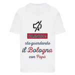 Silenzio sto guardando il Bologna con papà T-shirt