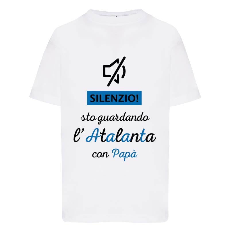 Lol T-Shirt T-shirt 3/4 anni Silenzio sto guardando l'Atalanta con mio papà