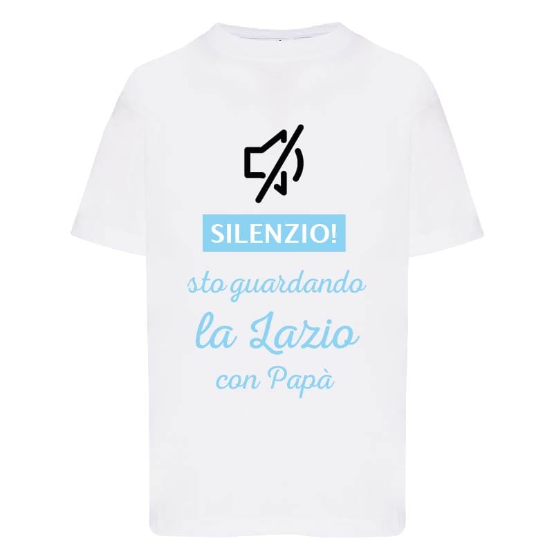 Lol T-Shirt T-shirt 3/4 Anni Silenzio sto guardando la Lazio con papà