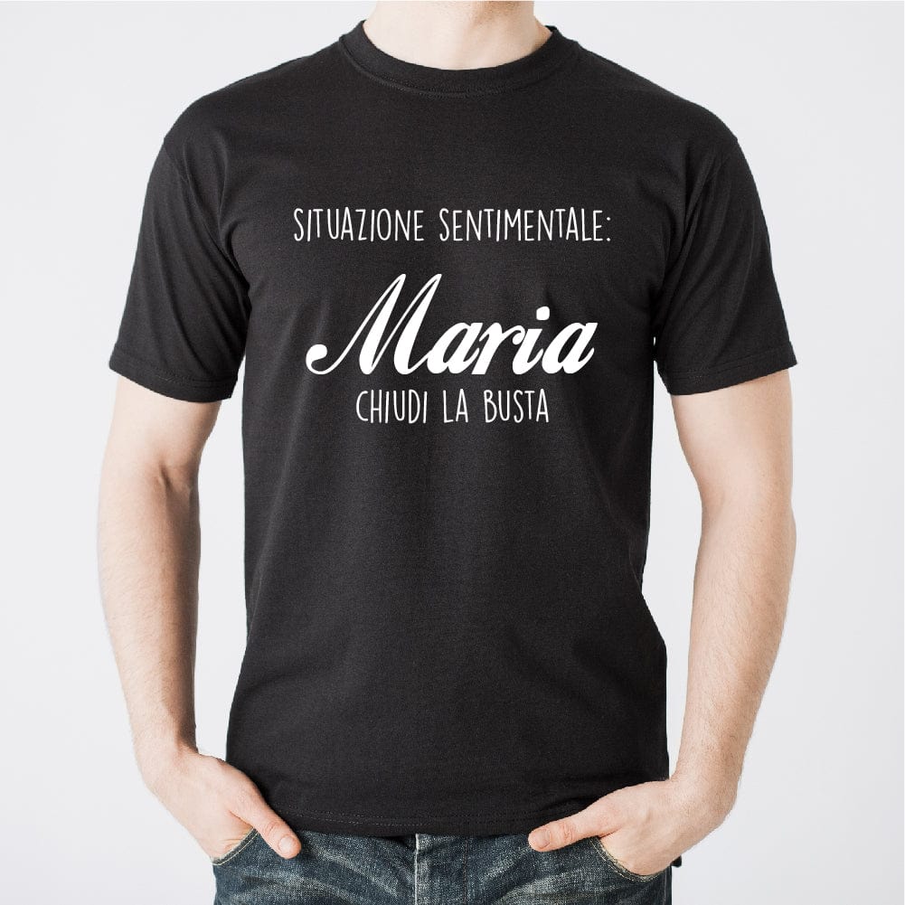 Lol T-Shirt T-shirt S / Nero Situazione sentimentale: Maria chiudi la busta
