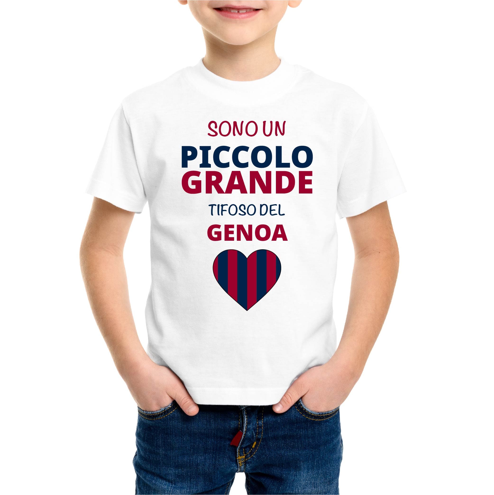 Lol T-Shirt T-shirt Sono un piccolo grande tifoso del Genoa
