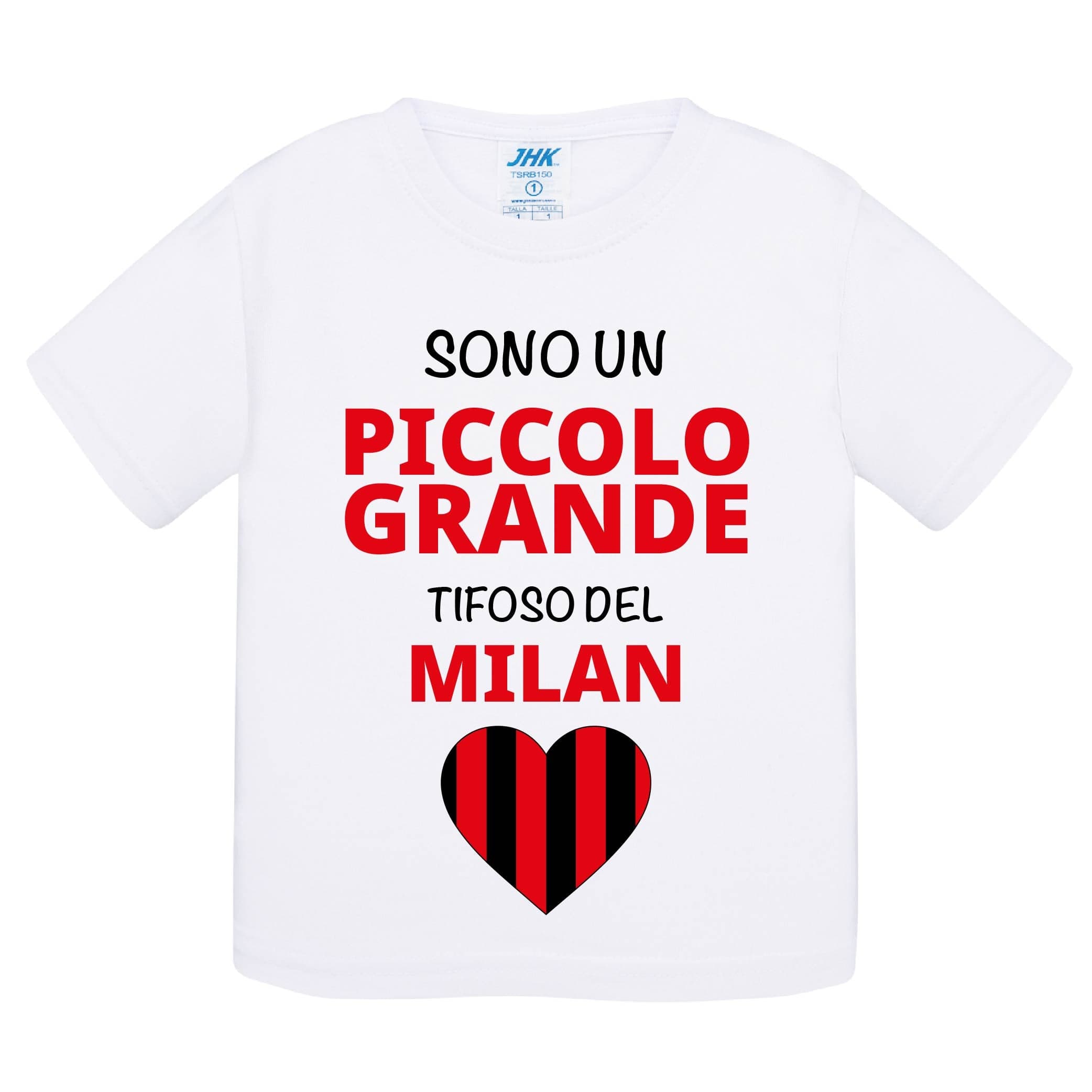 Lol T-Shirt T-shirt 0 anni Sono un piccolo grande tifoso del Milan