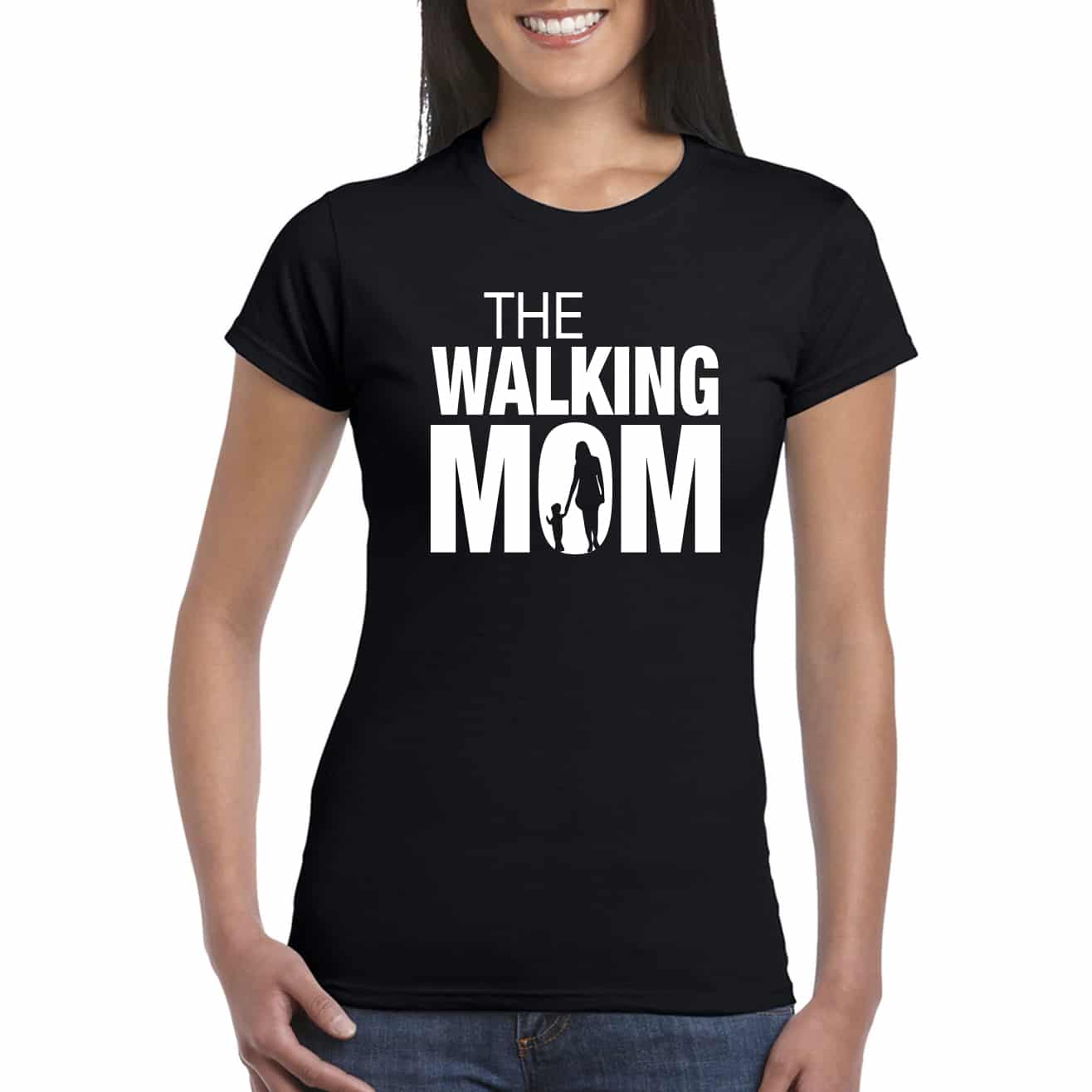 Lol T-Shirt T-shirt S / Nera con scritta bianca The Walking Mom
