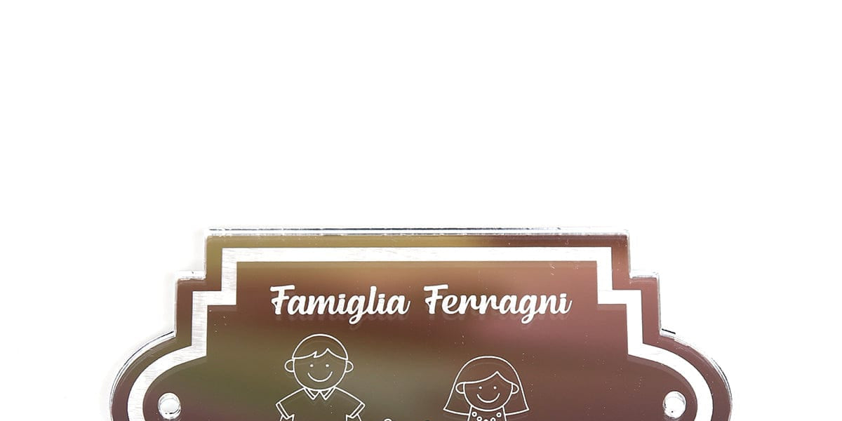 Targa Porta Personalizzata con Membri della Famiglia in Plexiglass Eff –  Lol T-shirt