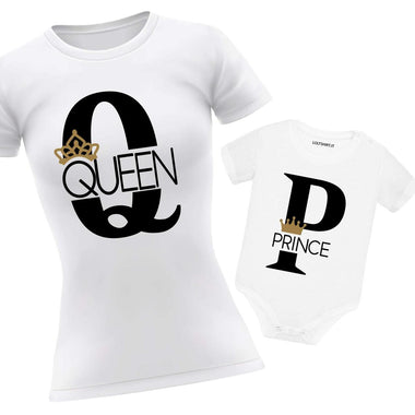 Mamma + Bambino Combo Queen-Prince-Princess-T-shirt-Lol T-shirt
