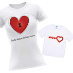 Mamma + Bambino Combo Sei la chiave del mio cuore-T-shirt-Lol T-shirt
