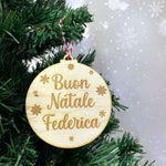 Pallina di Natale Personalizzata con Nome-Decorazioni natalizie-Lol T-shirt