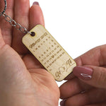 Portachiavi Calendario IO&TE con Incisione Personalizzata in Legno-Portachiavi-Lol T-shirt