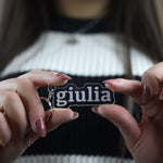 Portachiavi in legno personalizzato con nome intarsiato in rilievo-Portachiavi-Lol T-shirt