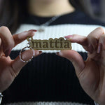 Portachiavi in legno personalizzato con nome intarsiato in rilievo-Portachiavi-Lol T-shirt
