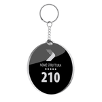 Portachiavi per Hotel o b&b in plexiglass nero con numero stanza forma tonda-portachiavi hotel-Lol T-shirt