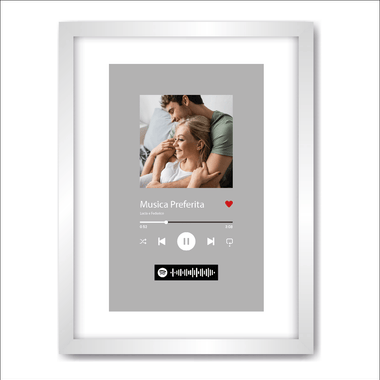 Poster / Quadro Coppia Personalizzato Stile Spotify – Regalo San Valentino o Anniversario-Cornice Spotify-Lol T-shirt